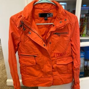 Orange FOX jean jacket
